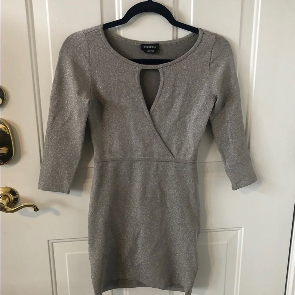 Bebe Metallic Dress - Picture 3 of 4